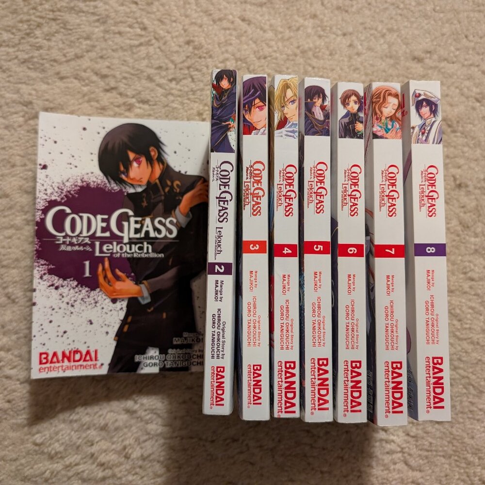 Code Geass Lelouch of the Rebellion English manga 1-8